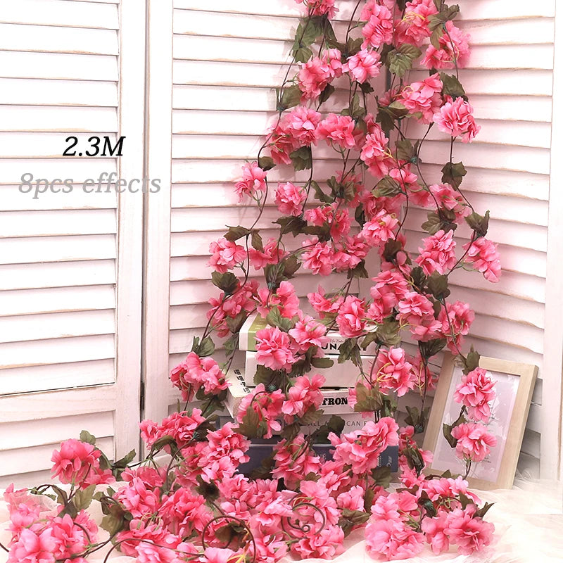 Elegant Artificial Cherry Blossom Vine