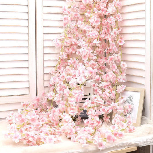 Elegant Artificial Cherry Blossom Vine
