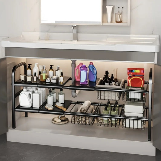 Under Sink Kitchen & Bathroom Organizer